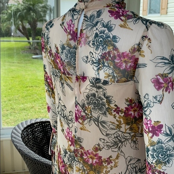 Express- Light Pink Floral Dress - Picture 6 of 6